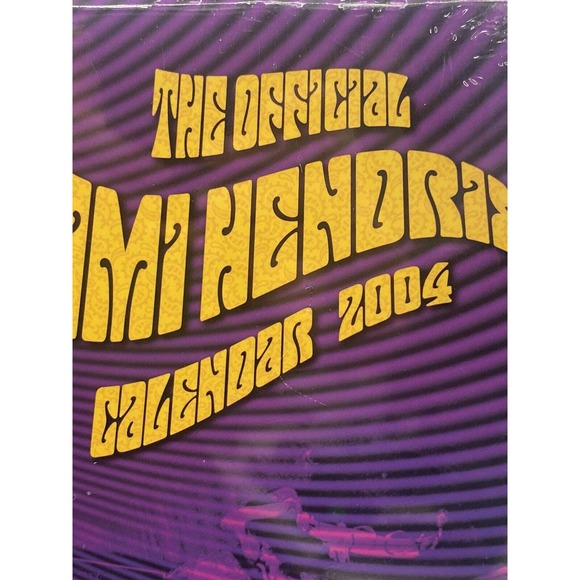 Official Jimi Hendrix Wall Calendar 2004 New Sealed Collectors Item Memorabilia - Picture 8 of 12